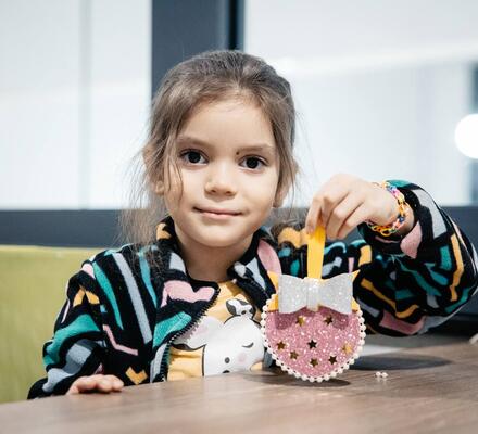 Завершили мастер-класс «Новогодняя игрушка»