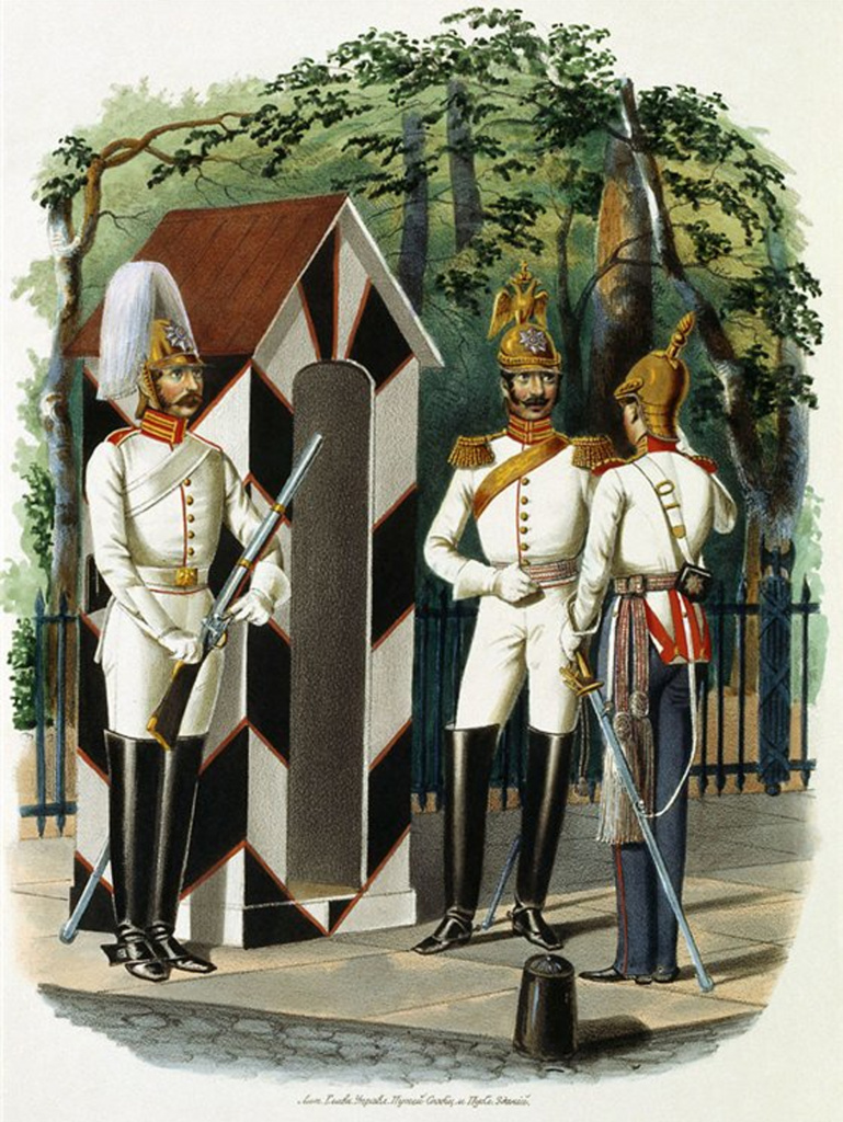 Генерал, обер-офицер и рядовой лейб гвардии Конного полка.jpg